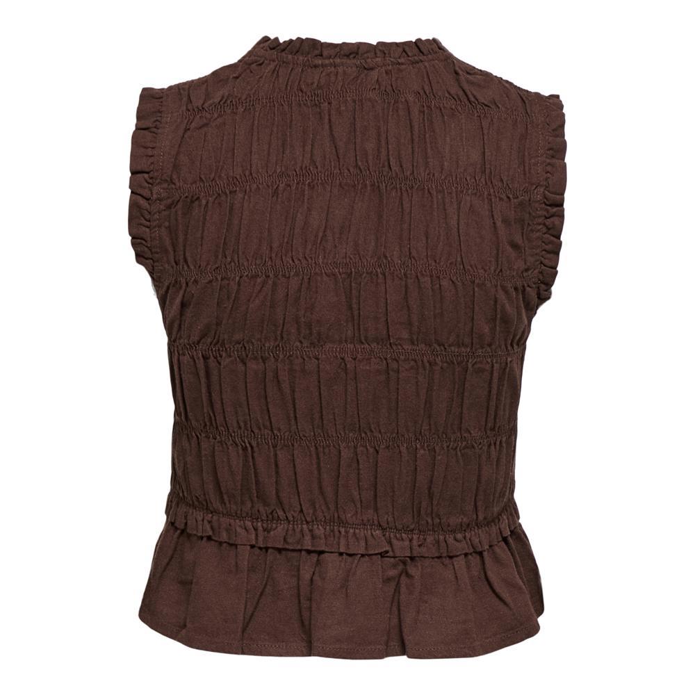 Only Goa Linen Ruffle Top